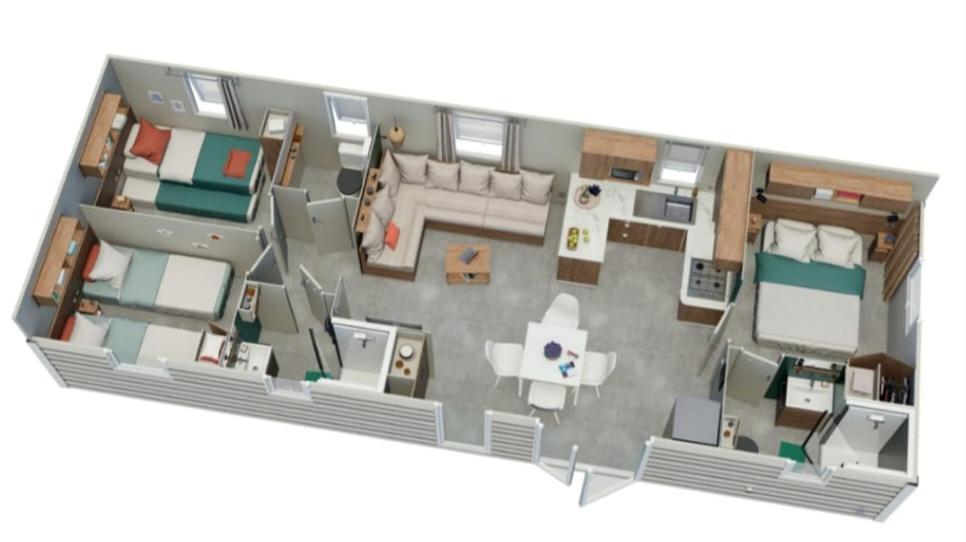 Mobil-Home Le Cocon Fun Pass Non Inclus Canet-en-Roussillon Esterno foto
